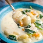 Creamy Chicken Gnocchi Soup ~ Olive Garden copycat