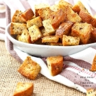 Whole Wheat Buttery Garlic Croutons