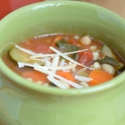 Mediterranean Spinach, Cannellini Bean and Barley Soup