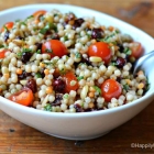 Summer Israeli Couscous with Tomatoes, Cranberries and Basil