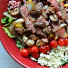 Caprese Steak Salad in a Reduced Balsamic Vinaigrette