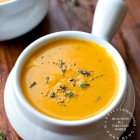 Roasted Butternut Squash, Sweet Potato and Carrot Soup