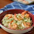Creamy Parmesan Risotto with Oven Roasted Shrimp