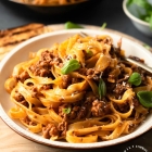 Classic Bolognese Sauce with Tagliatelle (step by step)