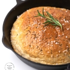 No Knead Rosemary Skillet Bread (with video)