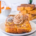 Pumpkin French Toast with Whipped Maple Cinnamon Butter