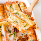 Baked Manicotti with Spinach and Cheese