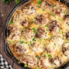 Baked French Onion Meatballs