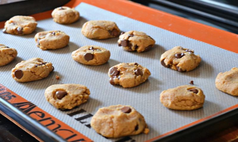 peanut butter and chocolate chip cookies
