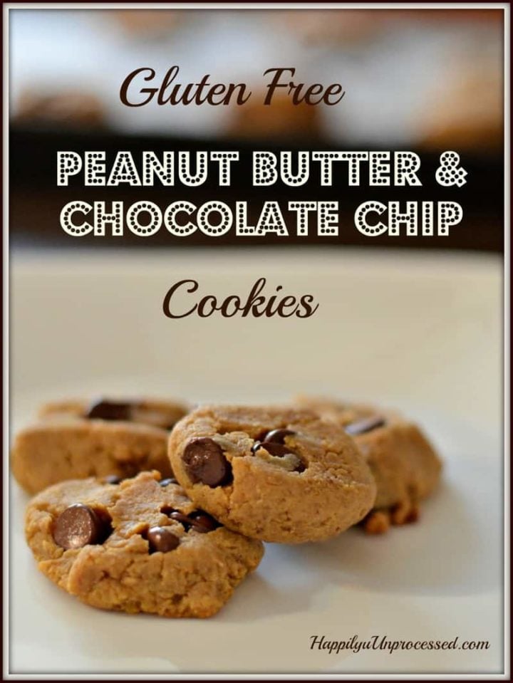 Peanut Butter & Chocolate Chip Cookies (Gluten Free) Happily Unprocessed