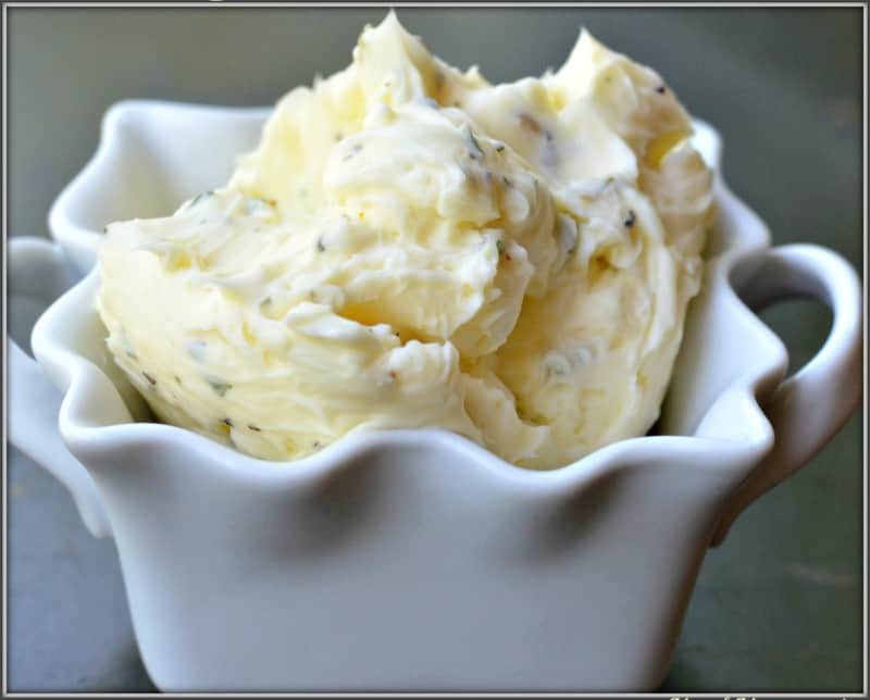 roasted garlic & herb flavored butter
