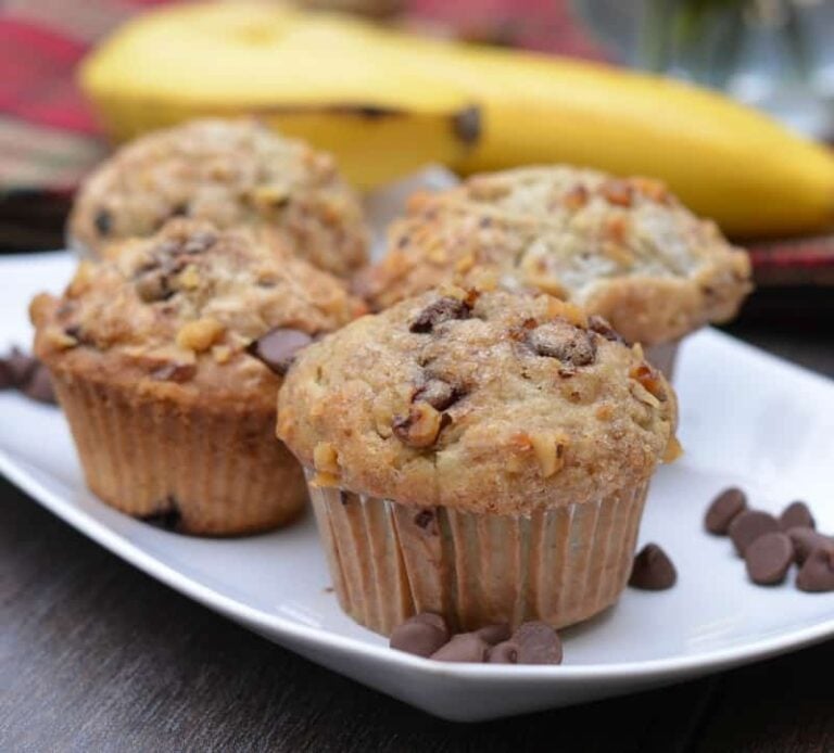 Banana Walnut Chocolate Chip Muffins