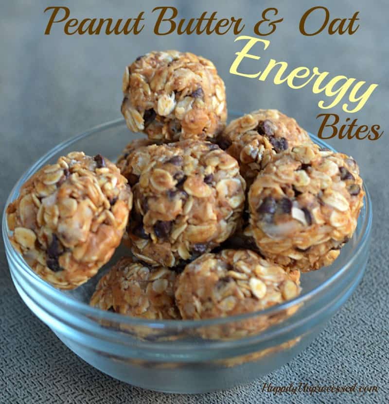 peanut butter & oat energy bites