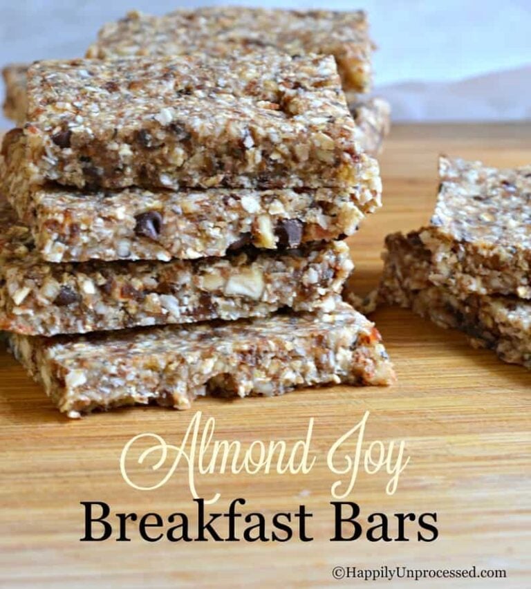 No Bake Almond Joy Breakfast Bars