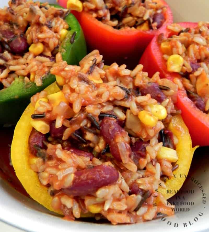 Vegetarian Stuffed Peppers Happily Unprocessed,Mexican Cornbread Recipe With Jiffy