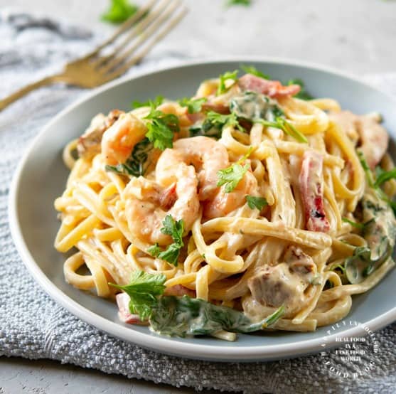 tuscan shrimp - Creamy Tuscan Garlic Shrimp with Spinach and Sun Dried Tomatoes