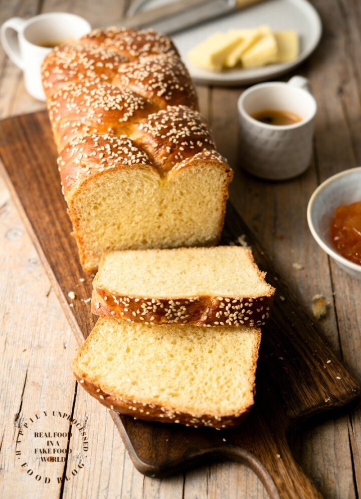 brioche bread 2 720x994 - Foolproof Braided Brioche Loaf