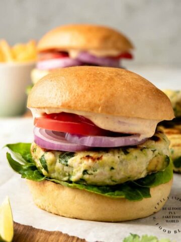 CHICKEN BURGERS WITH AVOCADO AND GRUYERE CHEESE - packed with flavor, moist and a great burger #chicken #burgers #grill #summer #weeknightdinner #happilyunprocessed.com