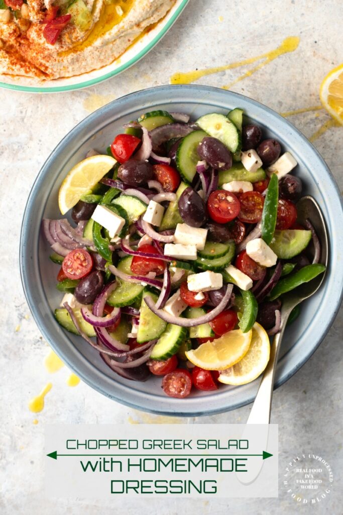greek salad 683x1024 - Delicious Greek Salad w/ Homemade Dressing
