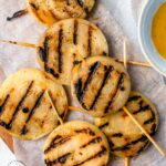 GRILLED ONIONS WITH HONEY MUSTARD GLAZE