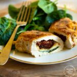 STUFFED CHICKEN CAPRES WITH REDUCED BALSAMIC GLAZE - all the flavors of a caprese salad stuffed inside tender chicken breasts and topped with a reduced balsamic glaze #caprese #chickenrecipes #cleaneating #weeknightdinner #wholefood #happilyunprocessed
