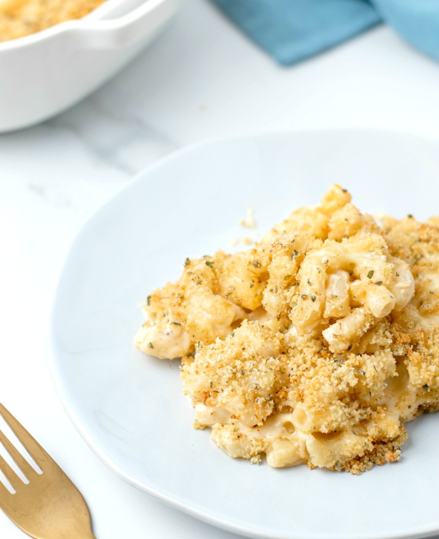BAKED GOUDA MAC AND CHEESE 1.jpg - Smoked Gouda Mac and Cheese with Breadcrumb Topping (for 2)