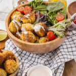 Homemade Falafel bowl with epic sauce 150x150 - Crunchy Almond Energy Balls