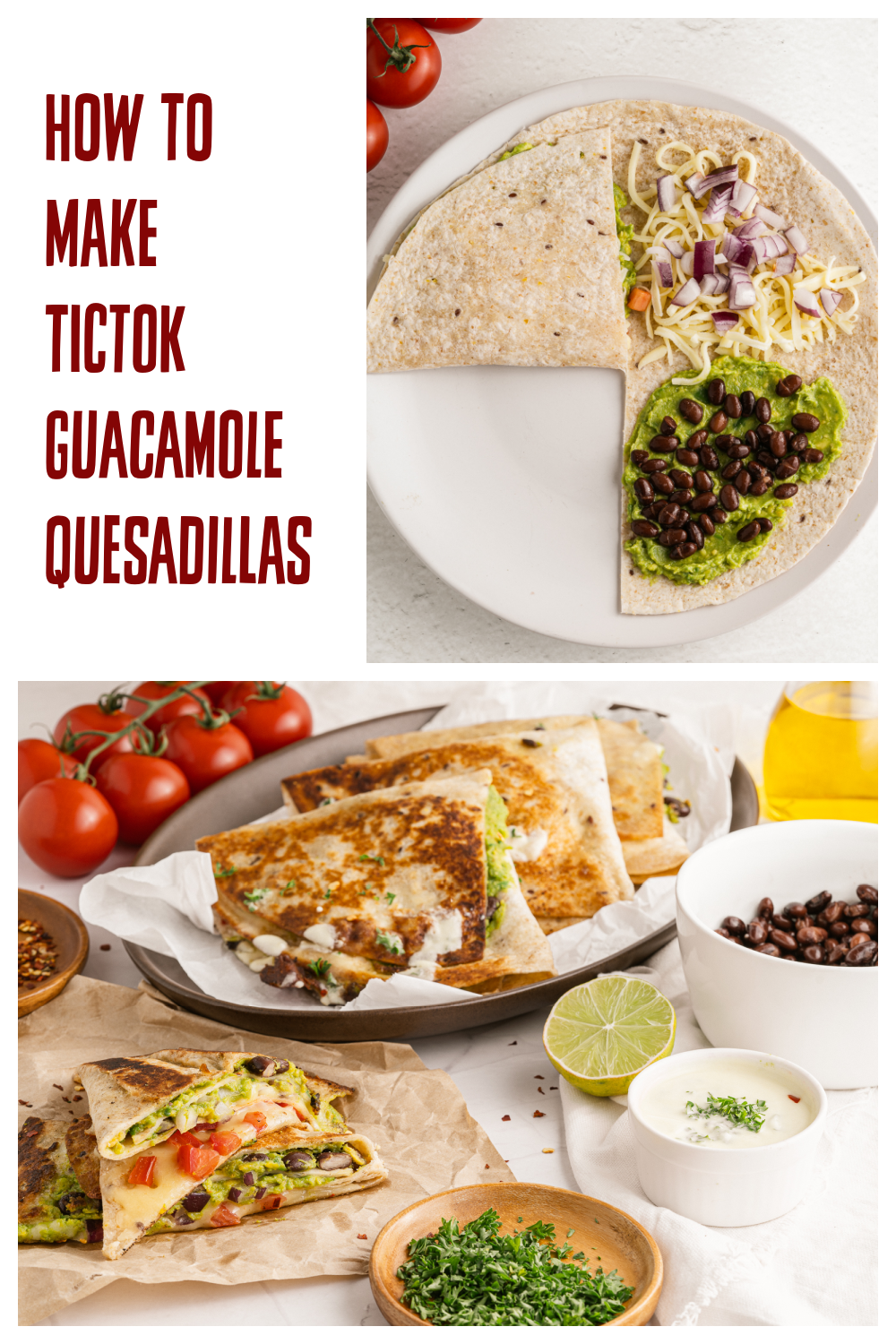 How to make Tik Tok Guacamole Quesadillas step by step #TIKTOK #QUESADILLAS.