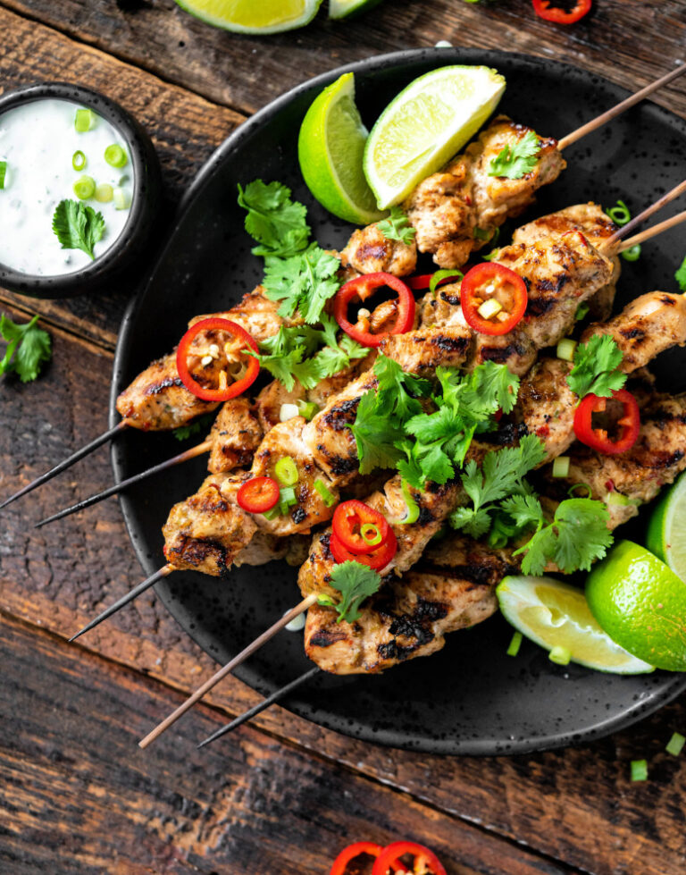 Caribbean Jerk Chicken skewers