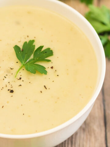Healthy Potato Leek Soup - warms the soul