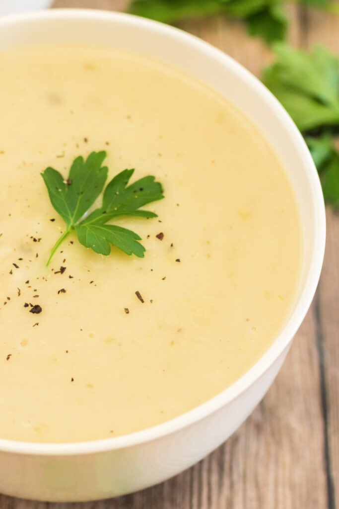 Healthy Potato Leek Soup - warms the soul
