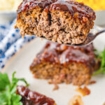 Air Fryer Meat Loaf is perfectly cooked and super moist inside