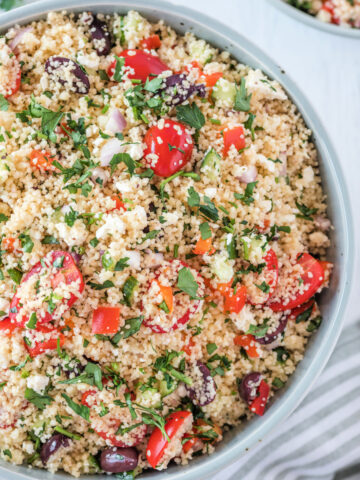 Mediterranean Quinoa Couscous Salad