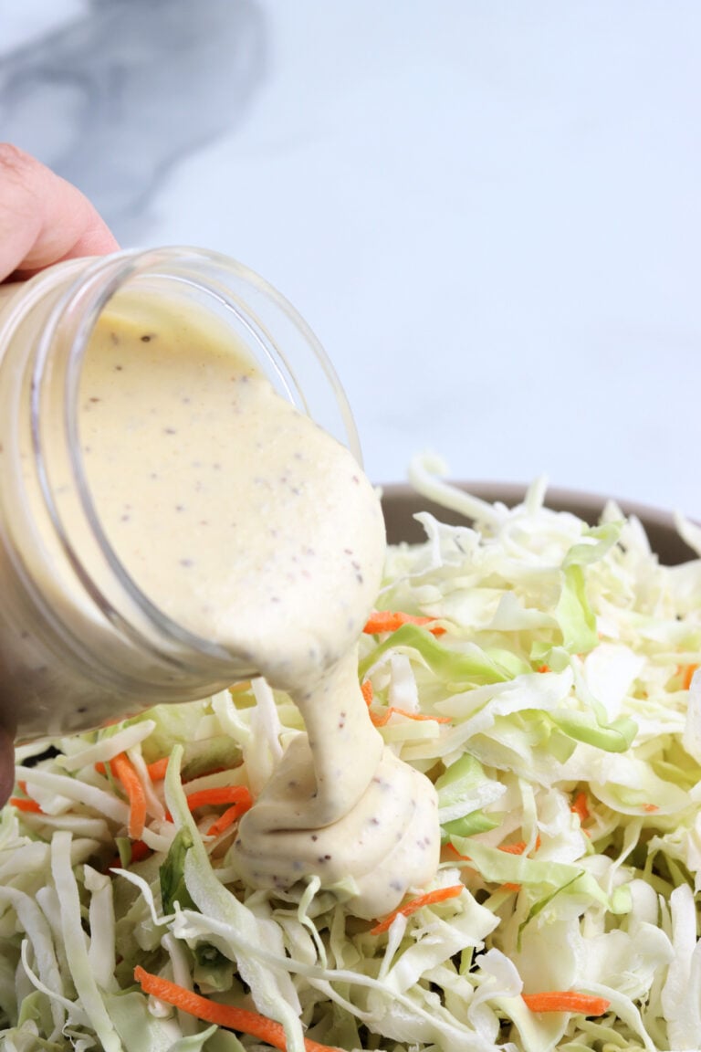 Homemade coleslaw dressing