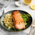 Seared Salmon Piccata (Lemon Butter & Caper Sauce) Seared Salmon Piccata (Lemon Butter & Caper Sauce)