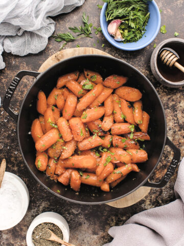 butter and honey roasted carrots