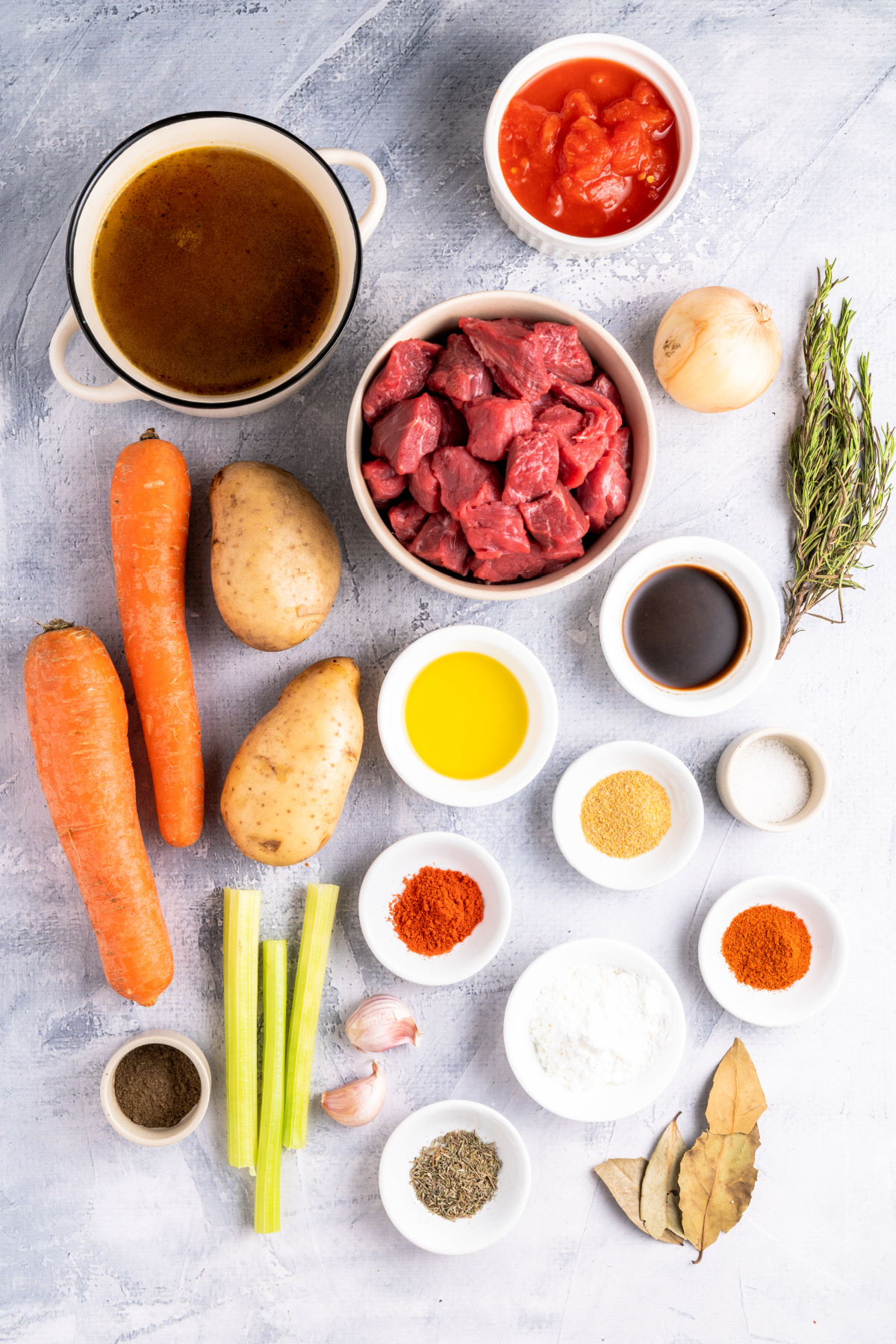 ingredients needed to make a beef stew in the crockpot