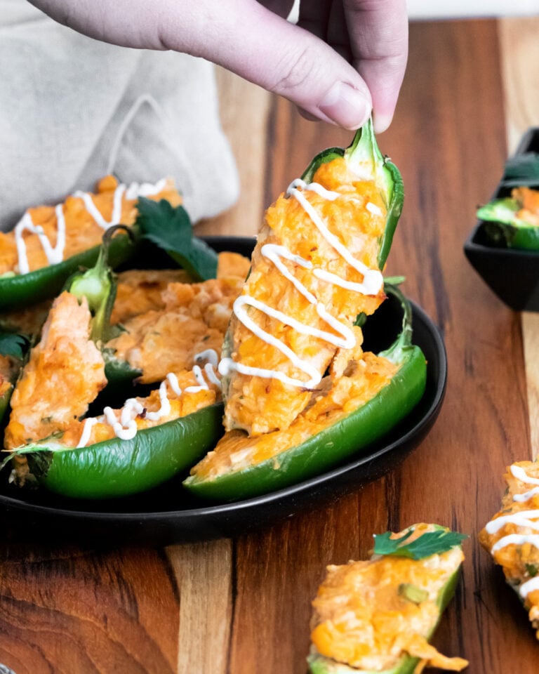buffalo chicken and cheese stuffed jalapeno popper