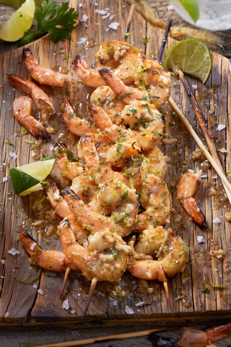 grilled basil shrimp recipe
