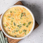Broccoli and Cheddar Cheese Soup is comfort in a bowl