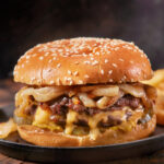 The ULTIMATE Fried Onion Smash Burger