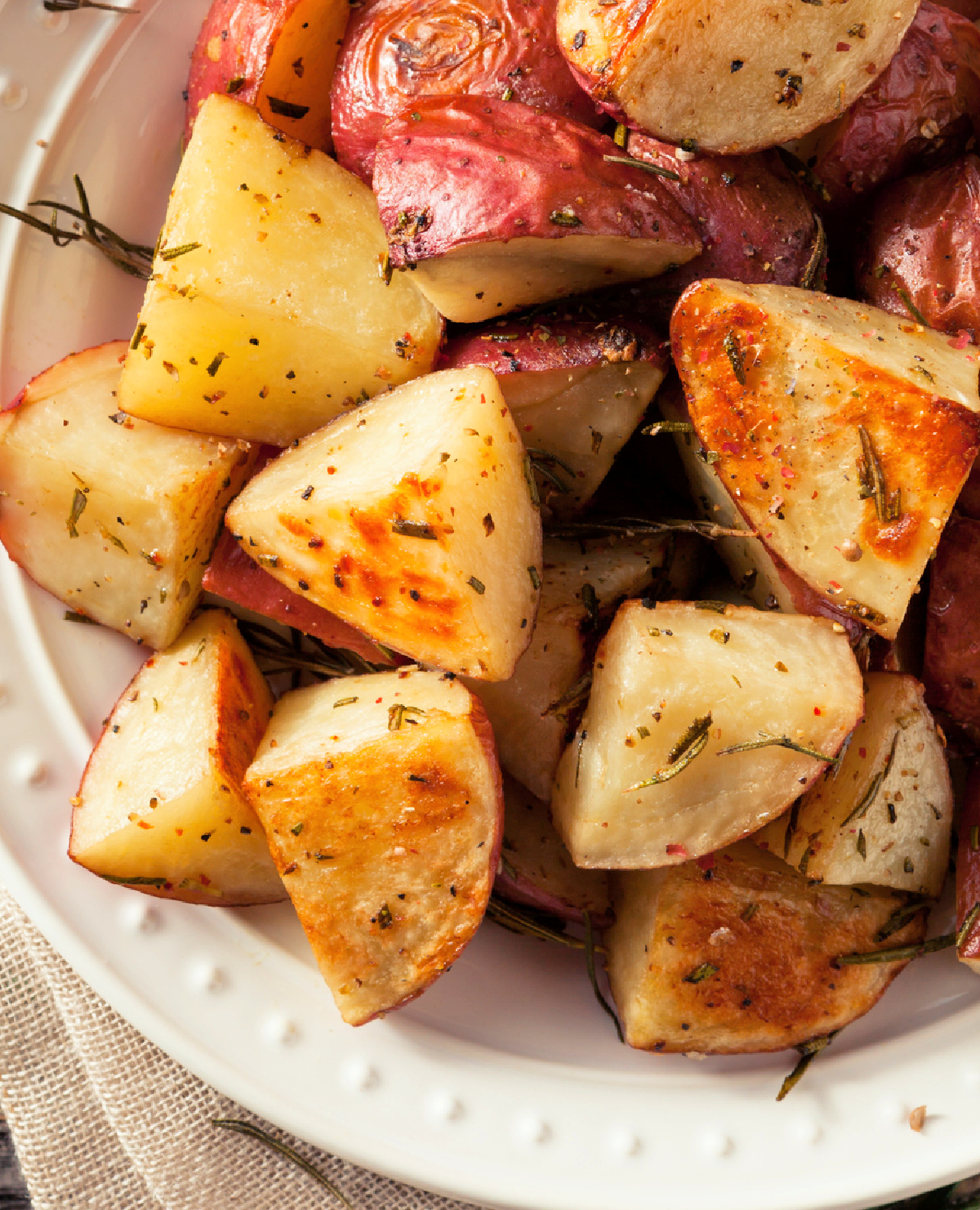 Skillet roasted red potatoes