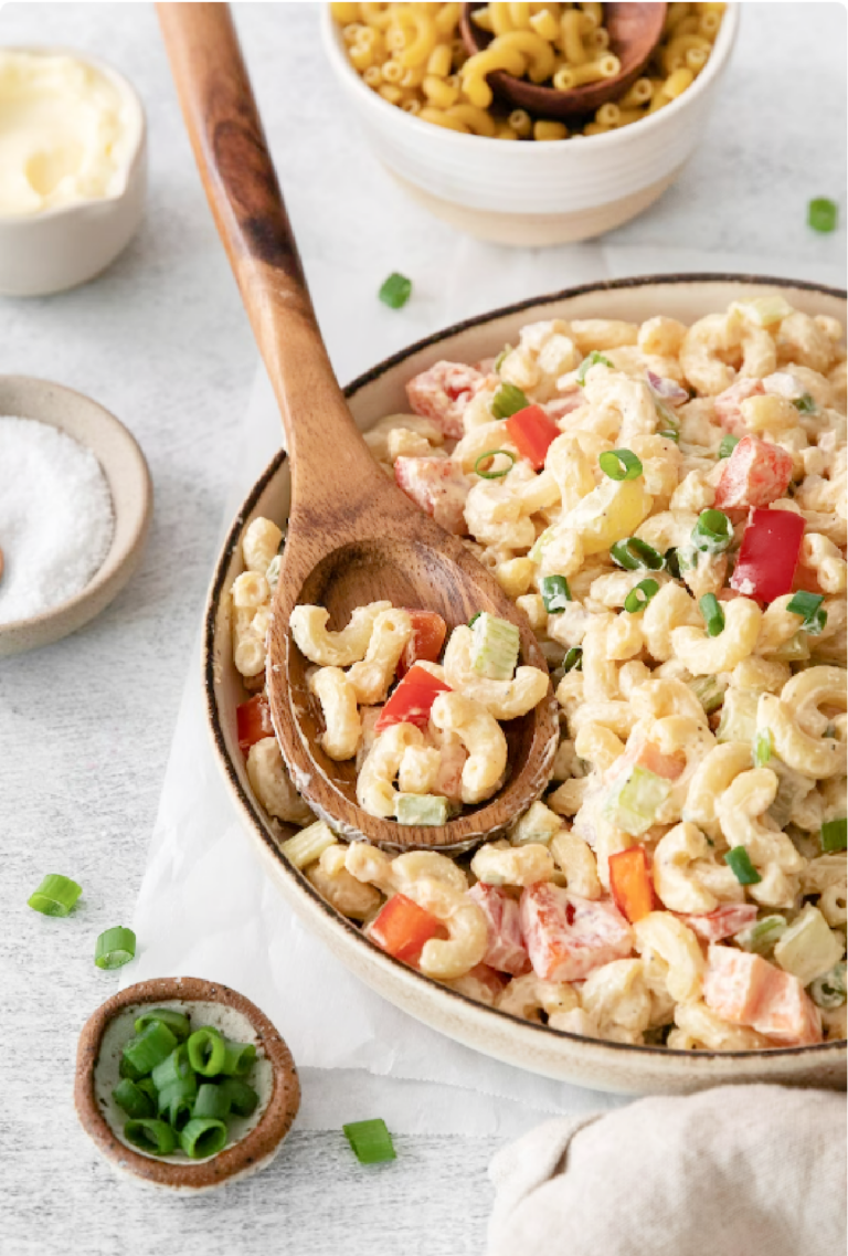 Rainbow Macaroni Salad recipe
