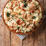 Italian Herb Chicken with Orzo, Sun-Dried Tomatoes and Spinach