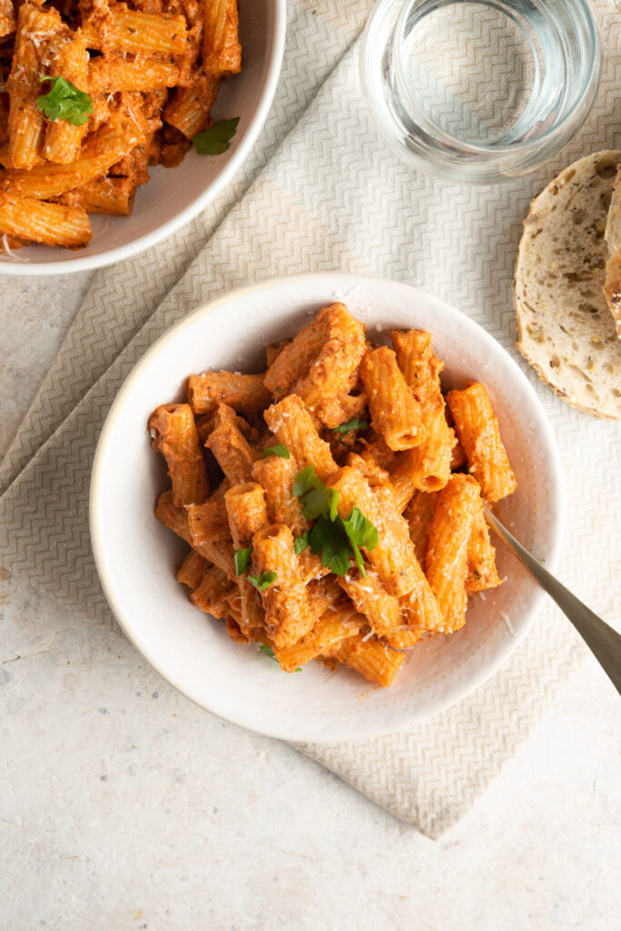 Rigatoni with Sun Dried Tomatoes, Basil & Mascarpone Sauce | Happily ...