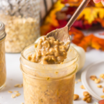 pumpkin spiced overnight oats are sweet and savory