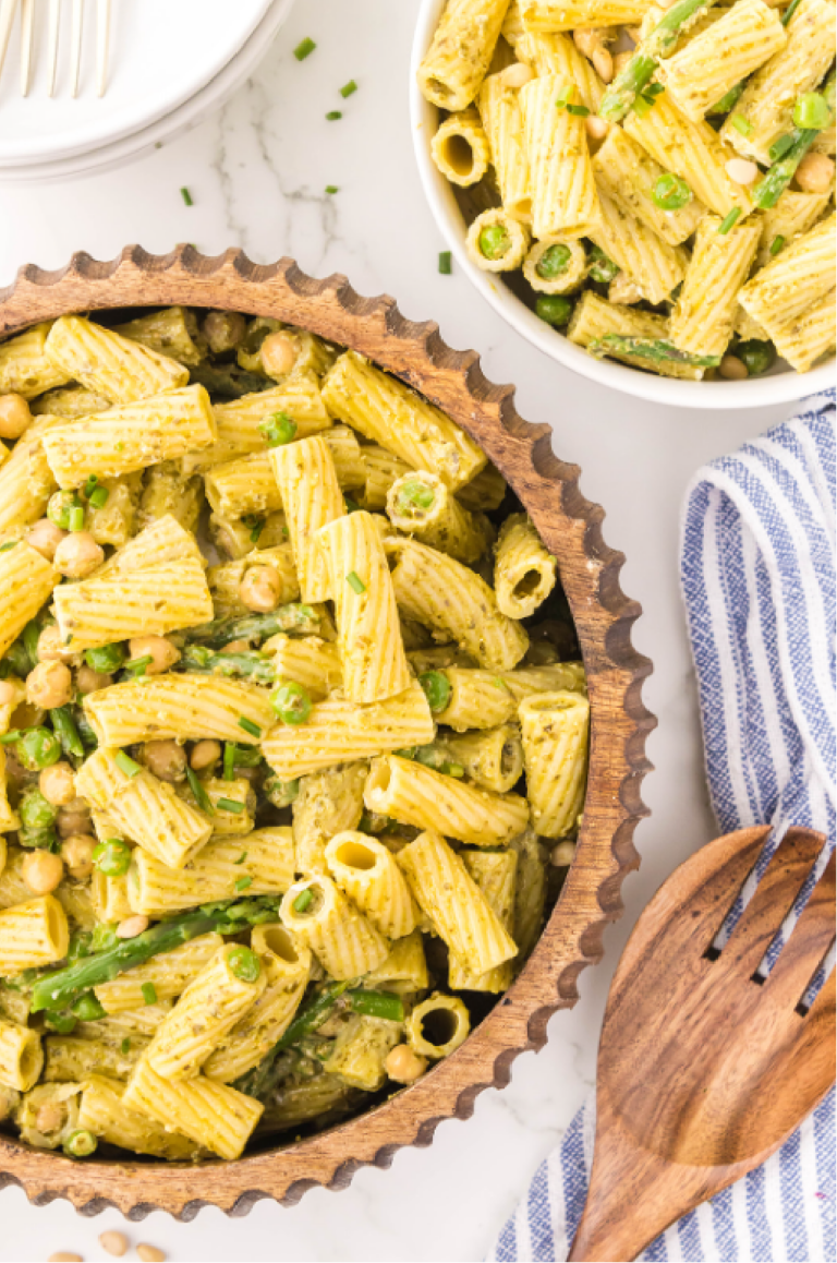spring green goddess pasta salad