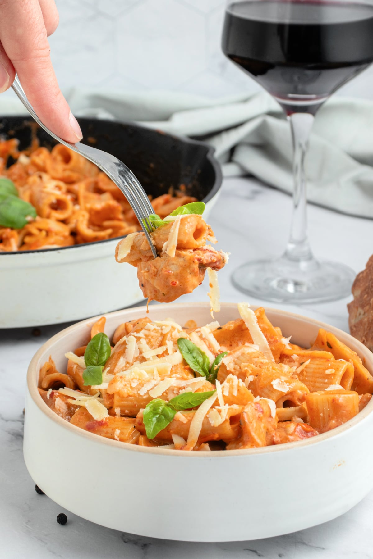 marry me chicken pasta dinner is a the perfect weeknight dinner